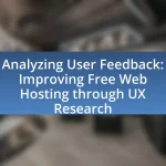 Analyzing User Feedback: Improving Free Web Hosting through UX Research