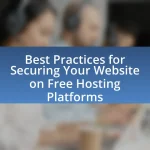 Best Practices for Securing Your Website on Free Hosting Platforms