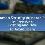 Common Security Vulnerabilities in Free Web Hosting and How to Avoid Them