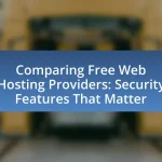 Comparing Free Web Hosting Providers: Security Features That Matter