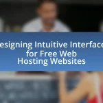 Designing Intuitive Interfaces for Free Web Hosting Websites