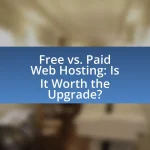 Free vs. Paid Web Hosting: Is It Worth the Upgrade?