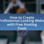 How to Create a Professional-Looking Website with Free Hosting Tools