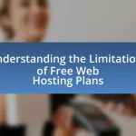 Understanding the Limitations of Free Web Hosting Plans