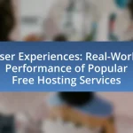 User Experiences: Real-World Performance of Popular Free Hosting Services