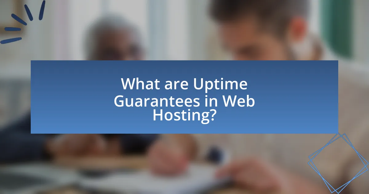 What are Uptime Guarantees in Web Hosting?