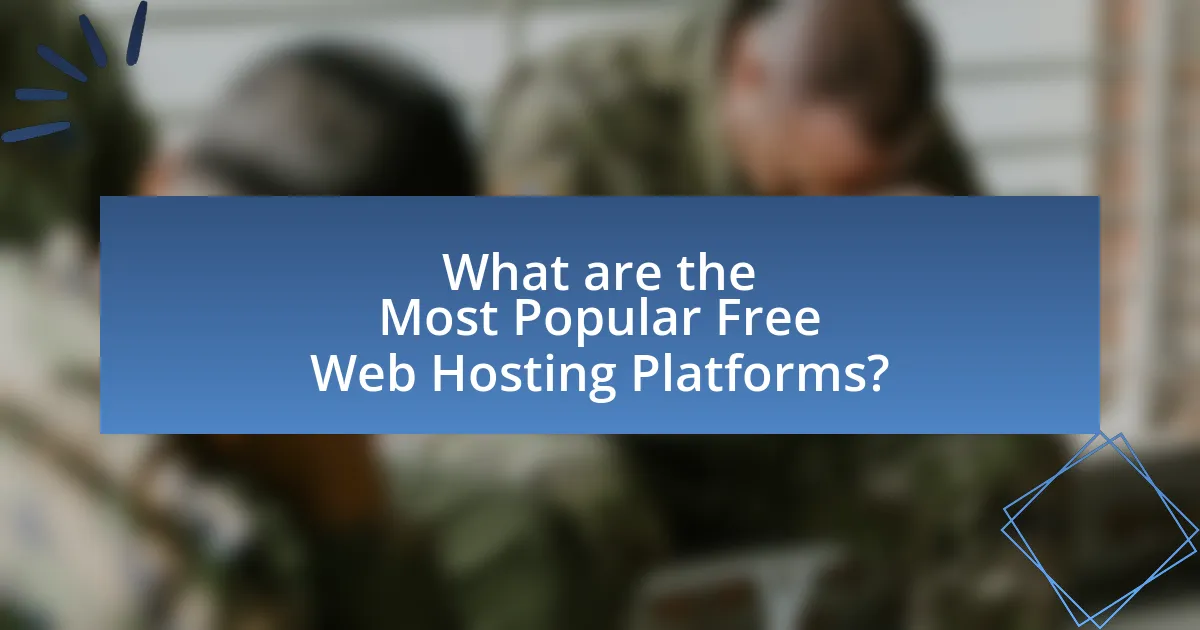 What are the Most Popular Free Web Hosting Platforms?