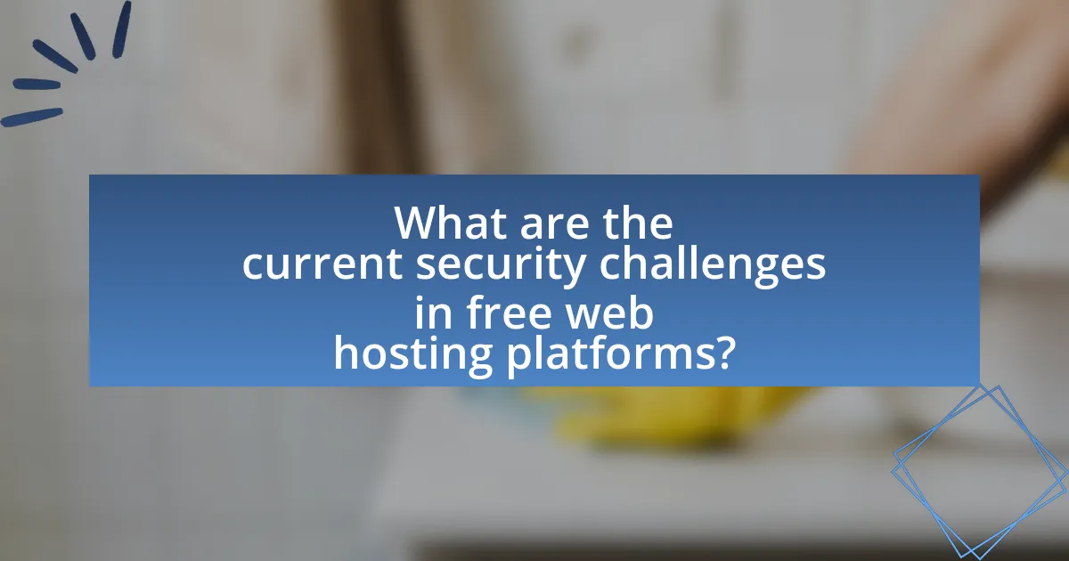 What are the current security challenges in free web hosting platforms?